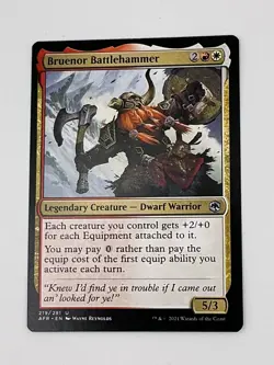 Bruenor Battlehammer 219 Adventures in the Forgotten Realms Magic MJB - Image 1