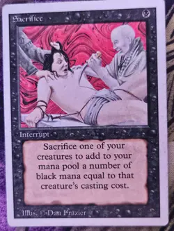 Sacrifice Uncommon Revised Edition Magic: The Gathering Moderately Played - Image 1