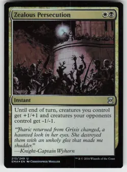 Zealous Persecution 213 Uncommon Eternal Masters Magic: The Gathering Foil NM - Image 1