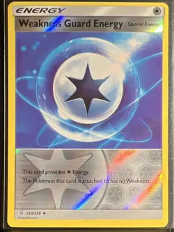 Pokemon TCG Weakness Guard Energy 213/236 SM Unified Minds Uncommon Reverse Holo - Image 1