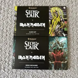 MTG Secret Lair x Iron Maiden: Eddie Unchained | Album Art Rainbow Foil Edition - Image 1