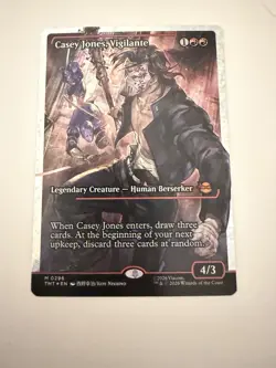 Casey Jones, Vigilante 0296 Fracture Foil Holo Rare TMNT Legendary 4/3 MTG - Image 2