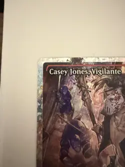 Casey Jones, Vigilante 0296 Fracture Foil Holo Rare TMNT Legendary 4/3 MTG - Image 3