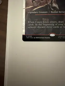 Casey Jones, Vigilante 0296 Fracture Foil Holo Rare TMNT Legendary 4/3 MTG - Image 5