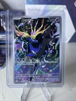 Pokemon TCG Xerneas Illustration Rare Full Art Holo HP130 091/086 Chaos Rising - Image 1