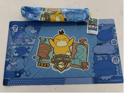 2x Pokemon Center Excel 2025 London Exclusive EUIC Psyduck Play Mat New - Image 1