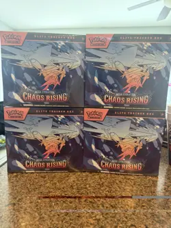 4 boxes!- Pokemon Chaos Rising Elite Trainer Box Factory Sealed ETB - Image 1