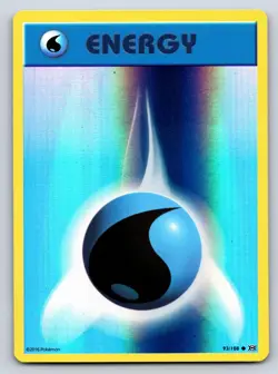 Water Energy 93/108 Common Evolutions Pokemon Reverse Holo Lightly Played - Image 1
