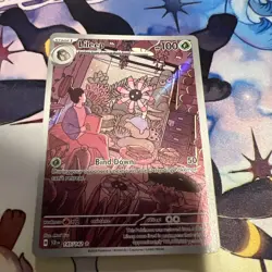 Pokemon Lileep 145/142 Stellar Crown Illustration Rare - Image 1