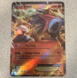 Pokemon TCG Entei EX 13/108 Dark Explorers Ultra Rare Holo Eng HP180 - Image 1