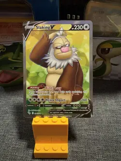 Pokemon TCG Slaking V (Full Art) 077/078 Pokemon GO Holo - Image 1