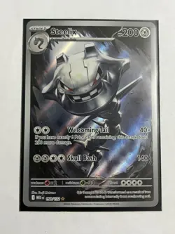 Pokemon TCG Steelix 150/132 Illustration Rare, Mega Evolution - Image 1
