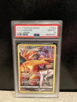 Charizard 2022 SWSH11 Lost Origin TG03/TG30 Full Art Holo Ultra Rare PSA 10 - Image 1