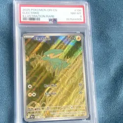 The Pokemon Company Sv10 Destined Rivals Electrike 196/182 IR Holo EN PSA 8 - Image 1