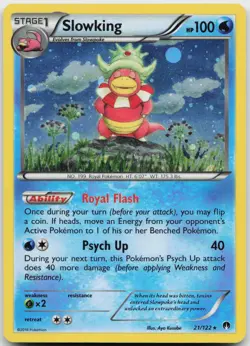 Slowking 21/122 Holo Rare BREAKpoint Near Mint - Image 1