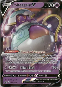 Polteageist V SWSH021 Holo Promo Sword & Shield Promo Pokemon Near Mint - Image 1
