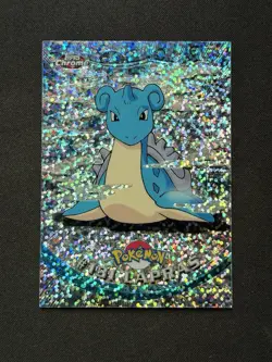 2000 Topps Chrome Pokemon TV Lapras #131 Sparkle SSP Rare Very Sharp - Image 1
