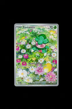 Fomantis 085/084 Illustration Rare Pitch Black Pokemon Holo Near Mint -D - Image 1