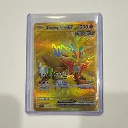 Pokemon Company Gouging Fire ex 214/162 Hyper Rare Full Art Holo Eng HP230 - Image 1