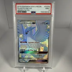 2019 POKEMON ARTICUNO GX SV54 HIDDEN FATES SHINY VAULT PSA 9 MINT - Image 1