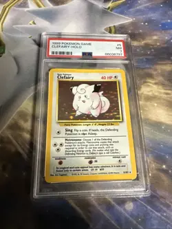1999 Pokemon Clefairy - Holo #5 PSA 7 - Image 1