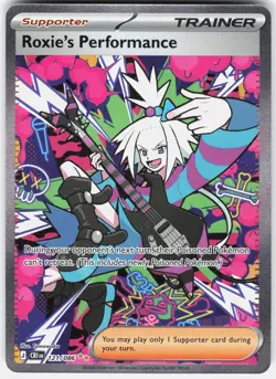 Pokemon Roxie's Performance 121/086 Holo Chaos Rising Pokemon NM - Image 1