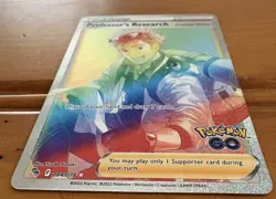 2022 Pokemon GO #84 Professor's Research - Professor Willow RAINBOW SECRET RARE - Image 2