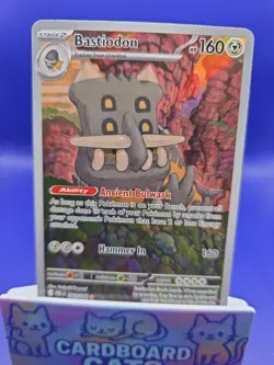 Bastiodon IR 093/084 Pitch Black Pokemon TCG English Illustration Rare - Image 1
