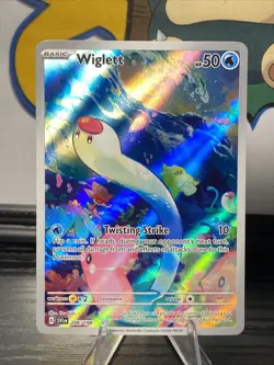 Wiglett 206/198 Pokemon TCG Scarlet & Violet Base Set Illustration Rare Holo NM - Image 1