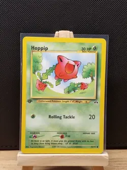 Pokemon TCG 2001 Neo Discovery 1st Edition Hoppip 55/75 - Near Mint - Image 1