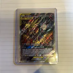 Pokemon Moltres & Zapdos & Articuno GX SM210 TAG TEAM Promo Holo EN 300HP - Image 1