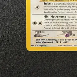 Pokemon TCG Togepi 30 Wizards Black Star Promos - LP - Image 5