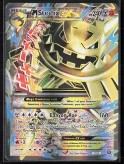 M Steelix EX 109/114 Steam Siege Pokemon NM/M - Image 1