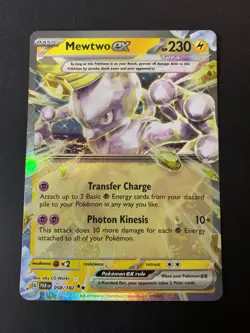 Pokemon TCG Mewtwo ex 058/182 Paradox Rift NM - Image 1