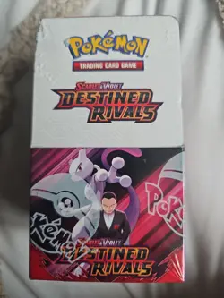 Pokemon TCG Scarlet & Violet Destined Rivals Half Booster Box, 18 Packs, Sealed - Image 1