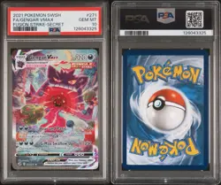2021 POKEMON SWORD & SHIELD FUSION STRIKE SECRET FULL ART/GENGAR VMAX PSA 10 - Image 3