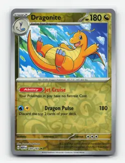 Dragonite 149/165 Reverse Holo 151 Rare 2023 Pokemon Card LP - Image 1
