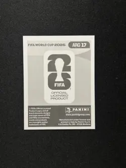 2026 Panini FIFA World Cup Sticker Album Lionel Messi Blue Parallel ARG 17 - Image 2