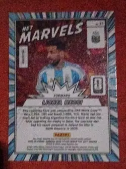 2025-26 Panini Donruss Road to FIFA World CUP NET MARVELS Card #21 Lionel Messi - Image 2