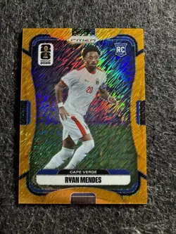 RYAN MENDES RC 2026 PANINI PRIZM FIFA WORLD CUP GOLD SHIMMER /5 #173 CAPE VERDE - Image 1