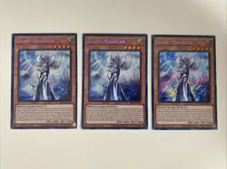Yugioh - Silent Magician x 3 - 1st Edition Secret Rare NM - Free Holo Card - B - Image 1