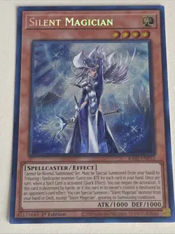 Yugioh - Silent Magician x 3 - 1st Edition Secret Rare NM - Free Holo Card - B - Image 3