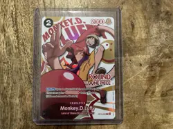 Round 1 One Piece Monkey D Luffy Promo OP16-095 NM English - Image 1