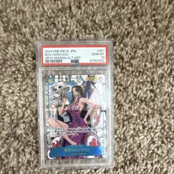 Bandai One Piece CCG Boa Hancock OP07-051 Manga Alt Art Foil PSA 10 JPN - Image 1