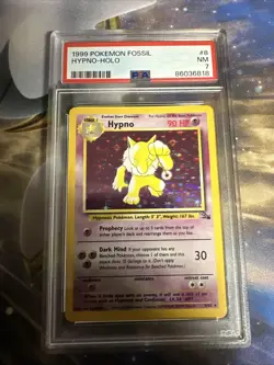 Pokemon 1999 Hypno 8/62 Fossil Holo - PSA 7 - Image 1