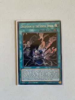 Deception of the Sinful Spoils MP25-EN113 Secret Rare 1st NM - Image 1