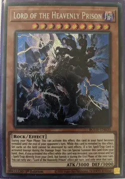 YuGiOh Lord of the Heavenly Prison Secret Rare 1st Edition BODE-EN030 NM - Image 1