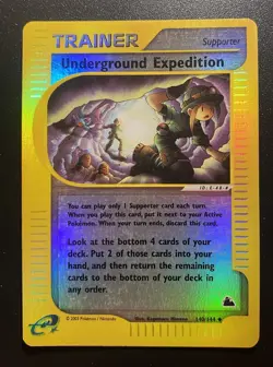 Pokemon Card- Underground Expedition-Skyridge-HoloReverse-144/144-Excellent - Image 1