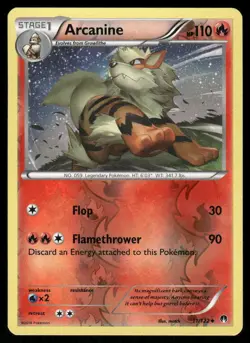 Pokemon Cards Arcanine 11/122 Reverse Holo BREAKpoint Uncommon LP - Image 1