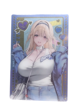 Bandai NIKKE Tia Metallic Metal Wafer Anime Collectible Trading Card - Image 1